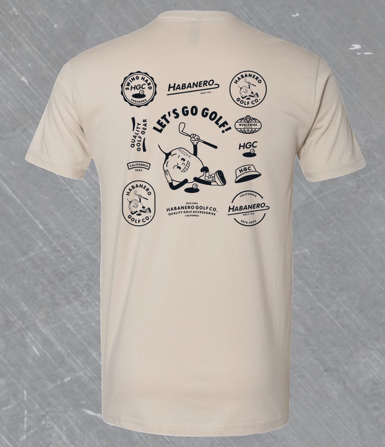 Black on Natural Habanero Tee