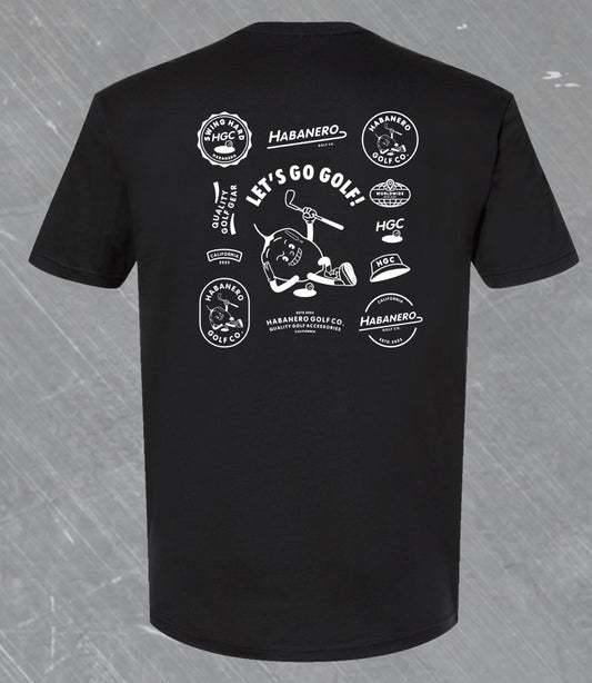White on Black Habanero Tee