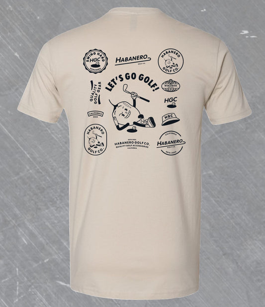 Black on Natural Habanero Tee